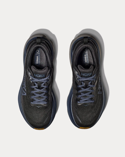 HOKA Bondi 8 Black / Iron Ore Running Shoes - 2