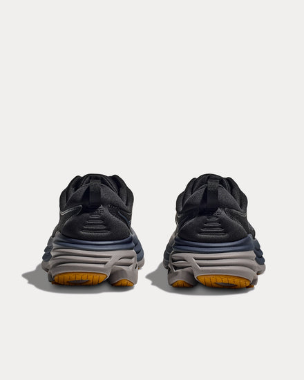 HOKA Bondi 8 Black / Iron Ore Running Shoes - 3