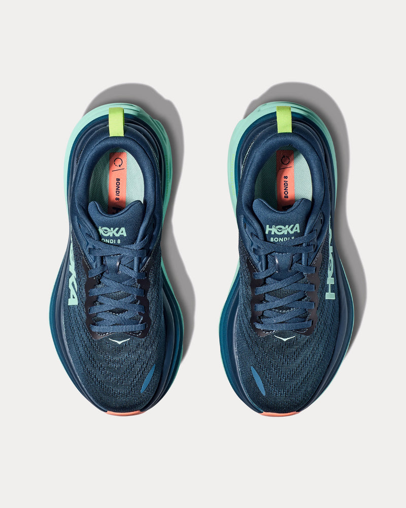 HOKA Bondi 8 Midnight / Seafoam Running Shoes - 2