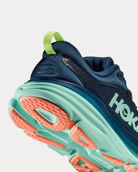 HOKA Bondi 8 Midnight / Seafoam Running Shoes - 3