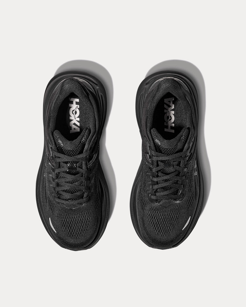 HOKA Bondi 9 Black / Black Running Shoes - 2