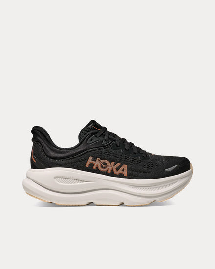 HOKA Bondi 9 Black / Rose Gold Running Shoes - 1