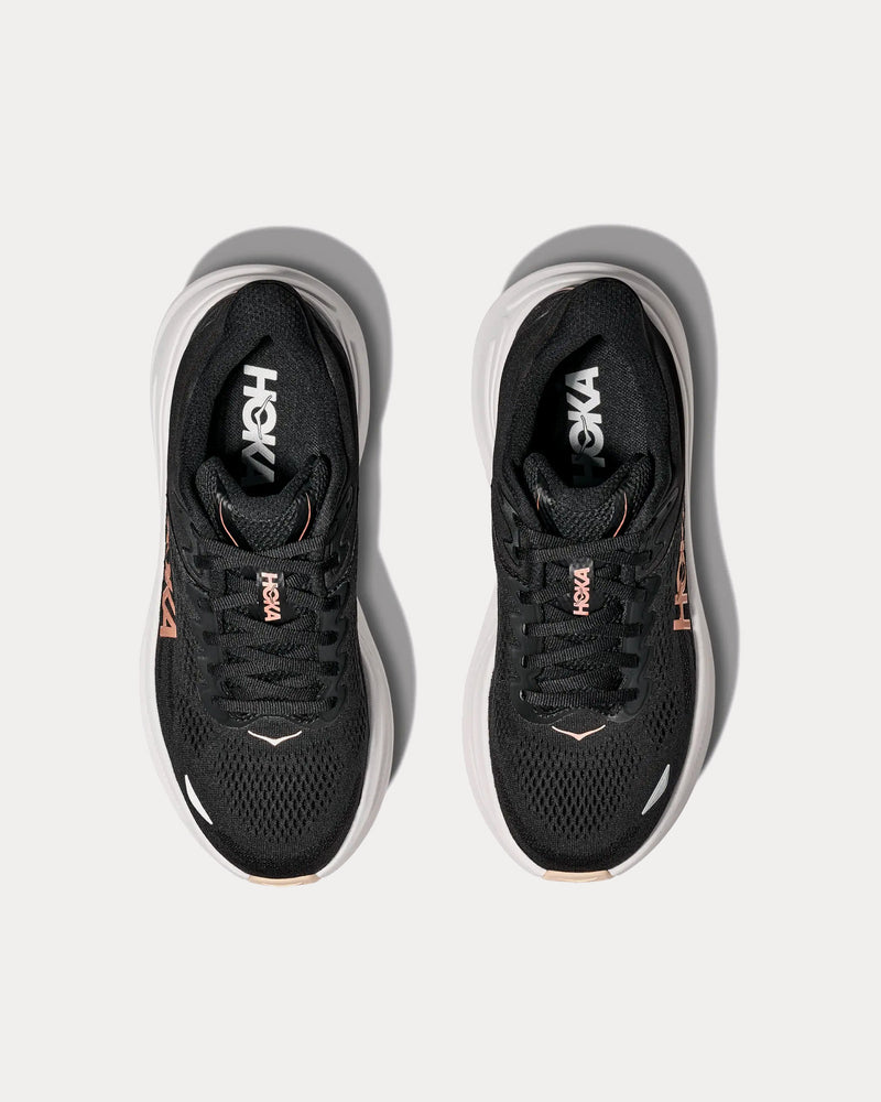 HOKA Bondi 9 Black / Rose Gold Running Shoes - 2