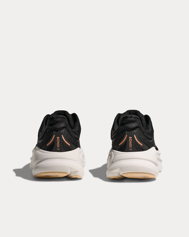 HOKA Bondi 9 Black / Rose Gold Running Shoes - 3
