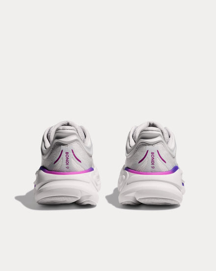 HOKA Bondi 9 Cosmic Grey / White Running Shoes - 3