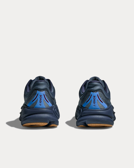 HOKA Bondi 9 Faded Navy / Dark Blue Running Shoes - 4