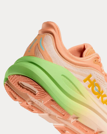 HOKA Bondi 9 Frost / Pale Tangerine Running Shoes - 5