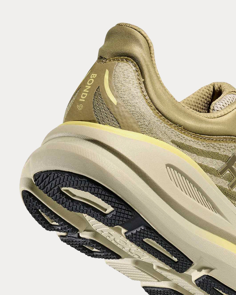 HOKA Bondi 9 Grassland / Oyster Mushroom Running Shoes - 5
