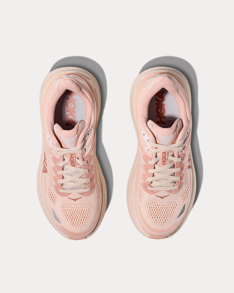 HOKA Bondi 9 Rose Latte / Rose Cream Running Shoes - 2
