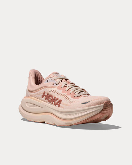 HOKA Bondi 9 Rose Latte / Rose Cream Running Shoes - 3