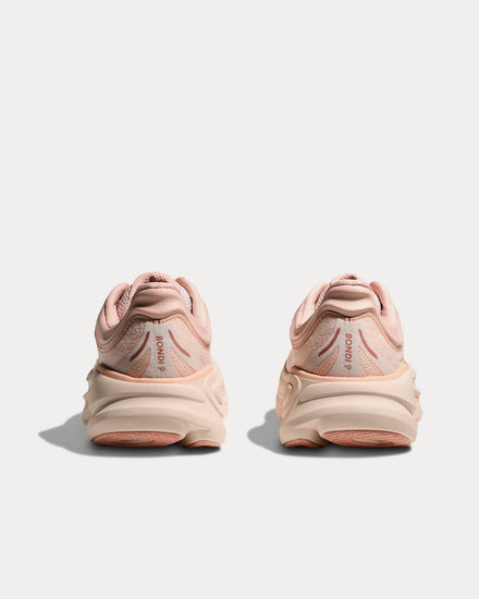 HOKA Bondi 9 Rose Latte / Rose Cream Running Shoes - 4