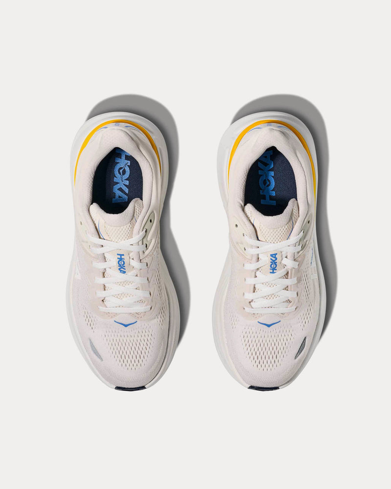 HOKA Bondi 9 White / Grout Running Shoes - 2