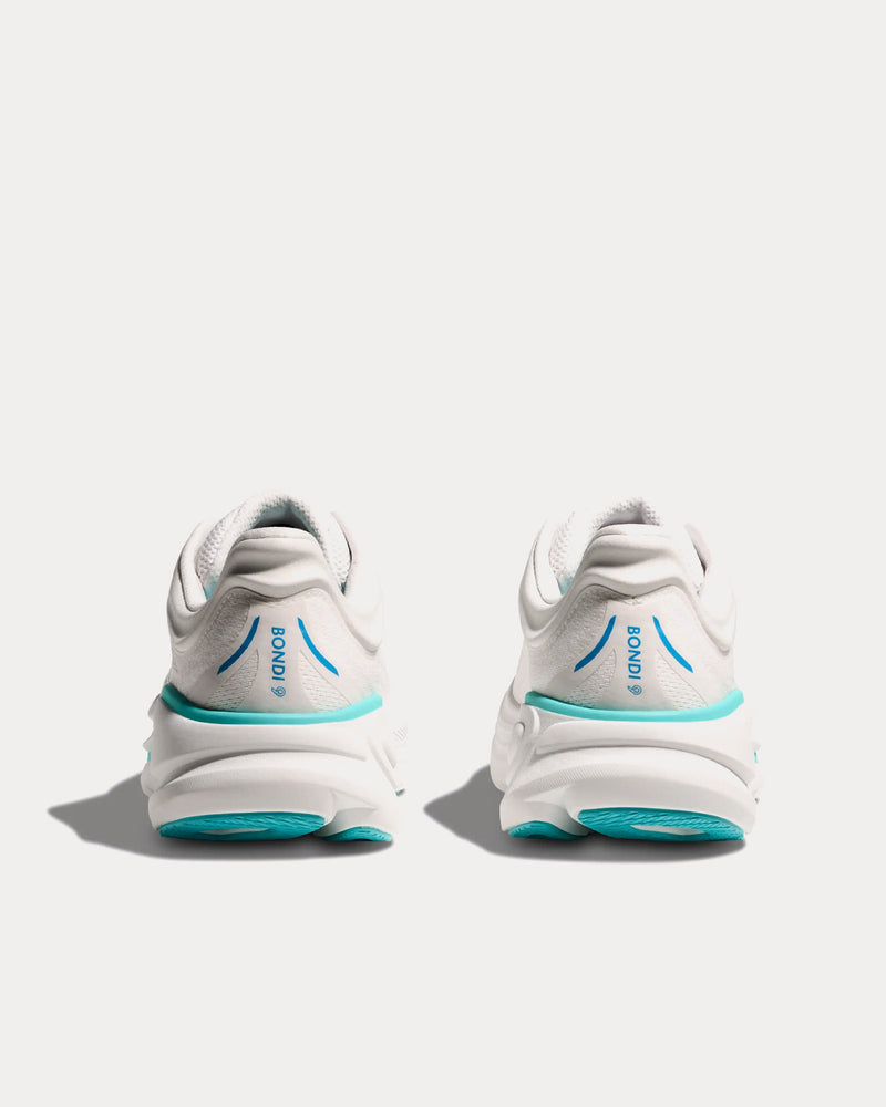 HOKA Bondi 9 White / HOKA Blue Running Shoes - 3