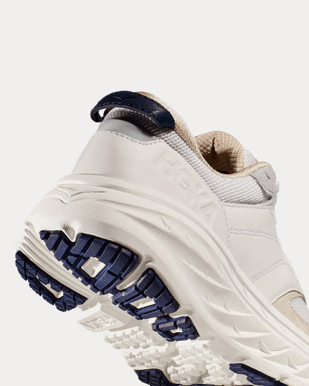 HOKA Bondi L White / Bellwether Blue Running Shoes - 3