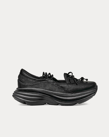 HOKA Bondi Mary Jane Black / Black Slip On Sneakers
