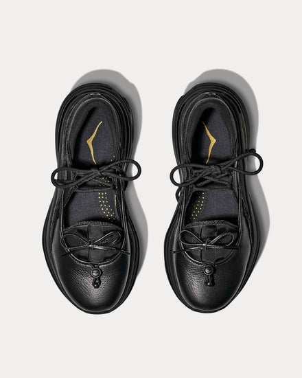 HOKA Bondi Mary Jane Black / Black Slip On Sneakers - 2