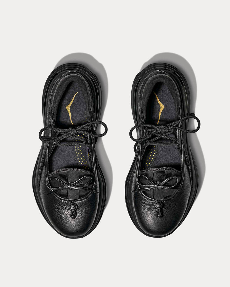 HOKA Bondi Mary Jane Black / Black Slip On Sneakers - 2