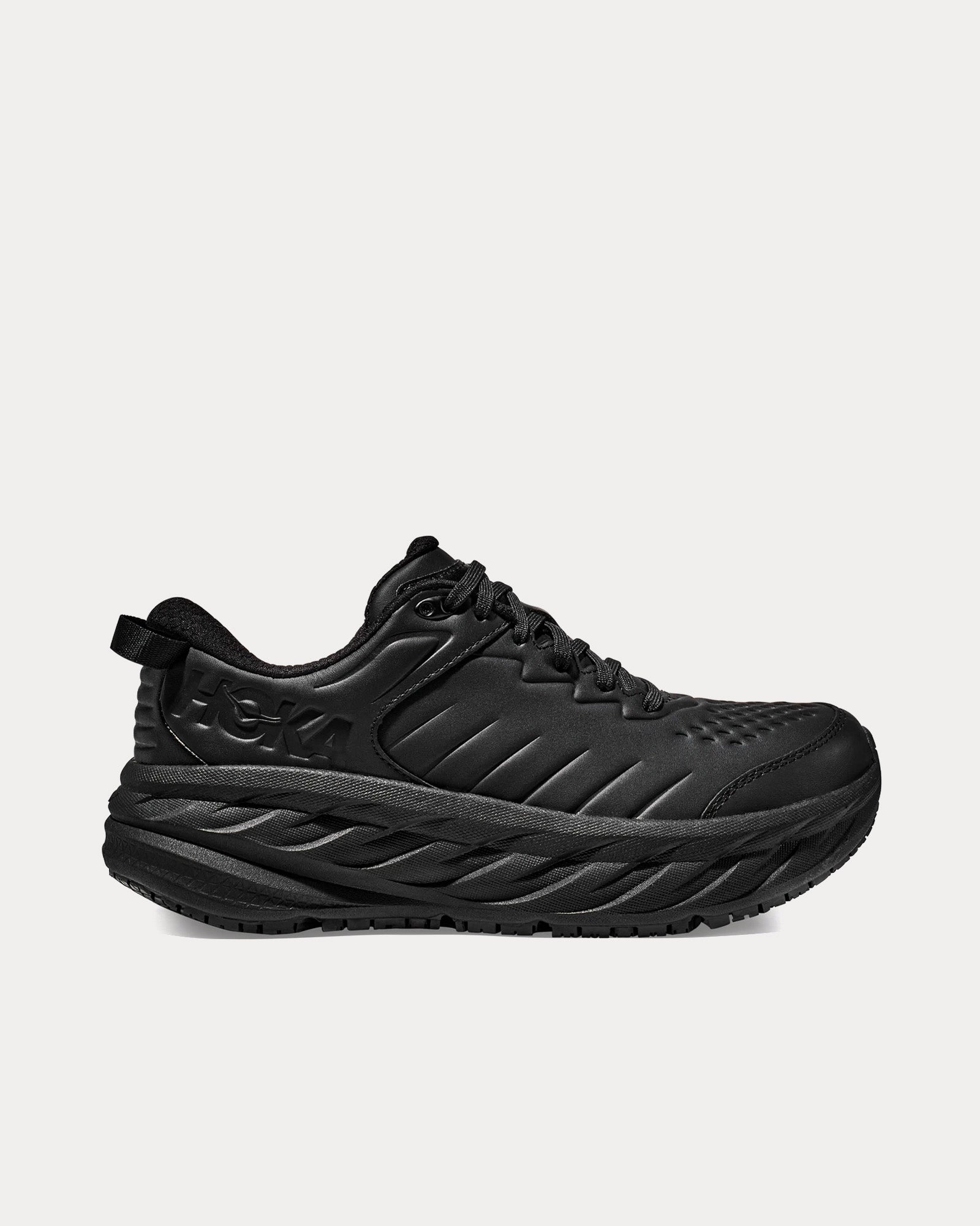 Hoka - Bondi SR Black / Black Running Shoes