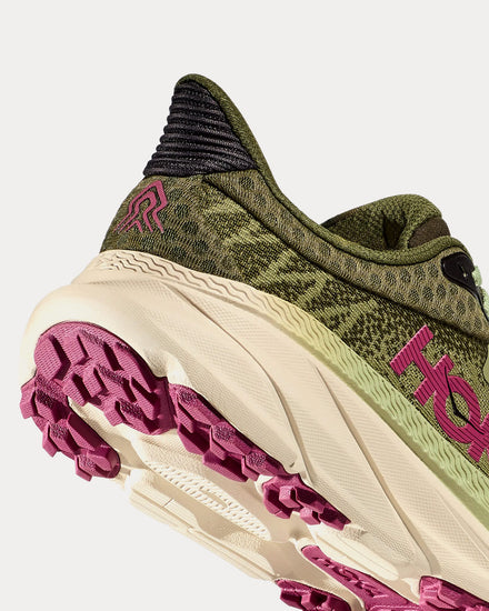 HOKA Challenger 7 Forest Floor / Beet Root Running Shoes - 3