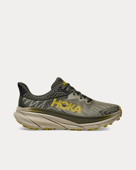 HOKA Challenger 7 Olive Haze / Forest Cover Running Shoes - 1