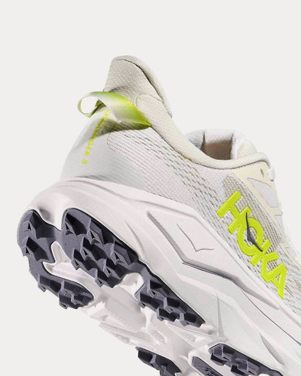 HOKA Challenger 8 White / Neon HOKA Citrus Running Shoes - 5