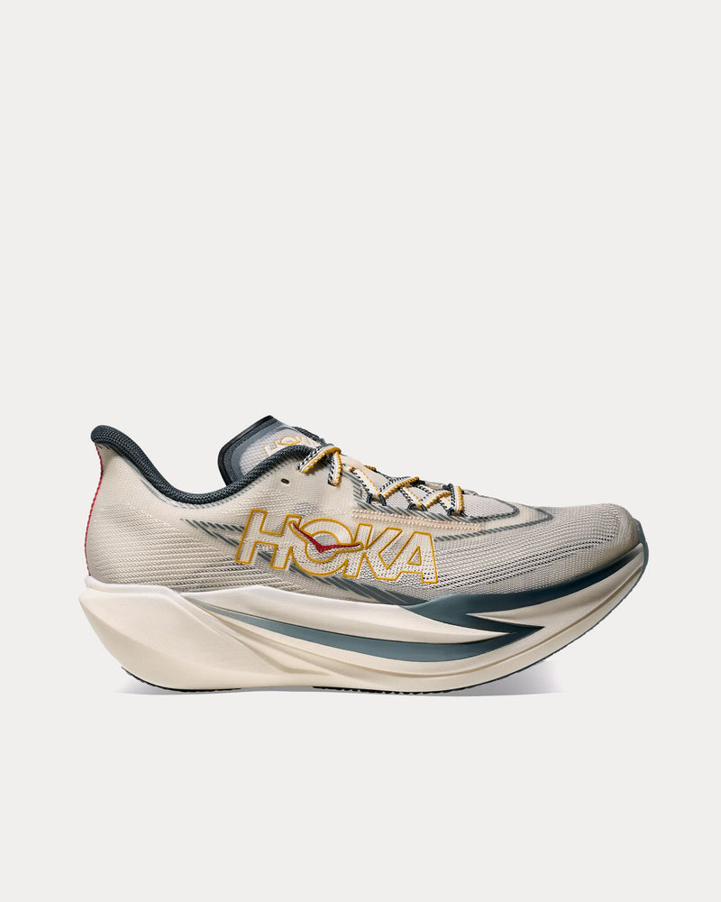 HOKA Unisex Cielo X1 3.0 Alabaster / Yellow Gold Running Shoes