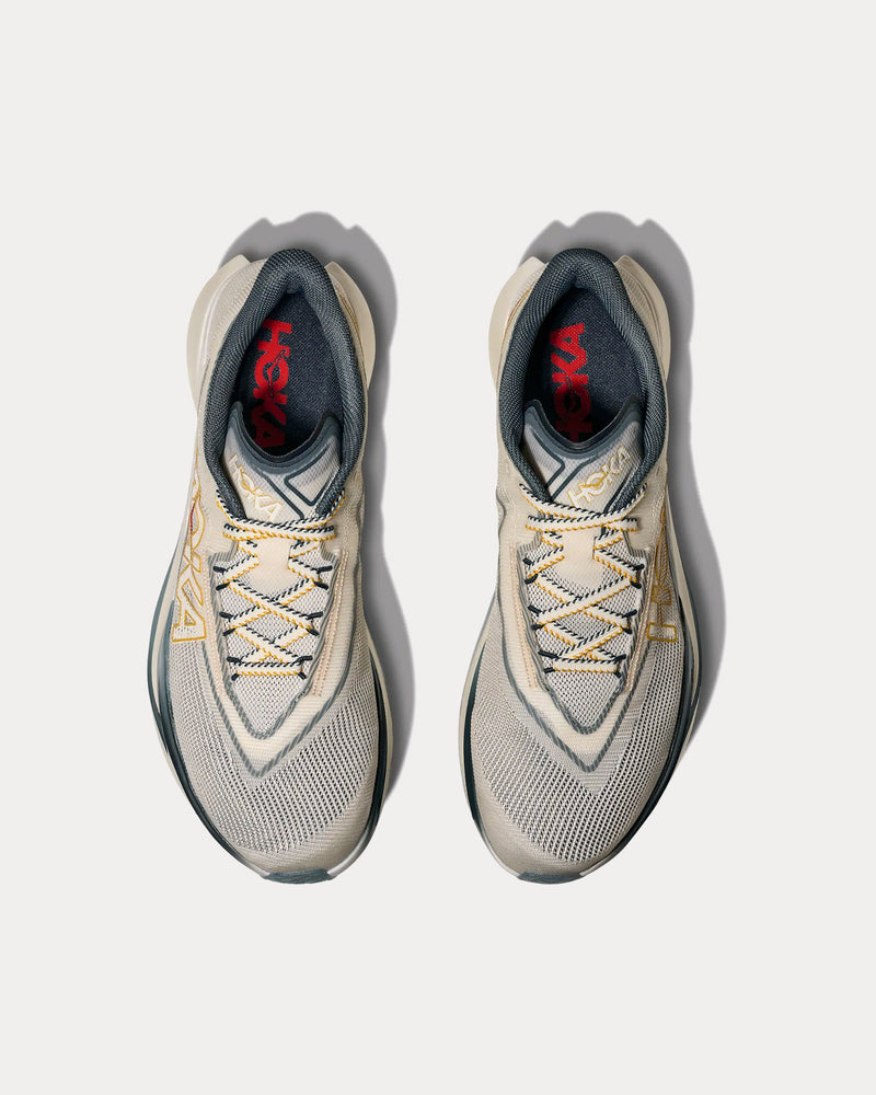 HOKA Unisex Cielo X1 3.0 Alabaster / Yellow Gold Running Shoes display picture 3