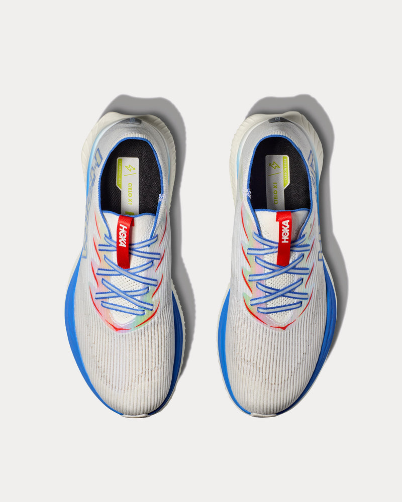 HOKA Unisex Cielo X1 White / Virtual Blue Running Shoes display picture 1