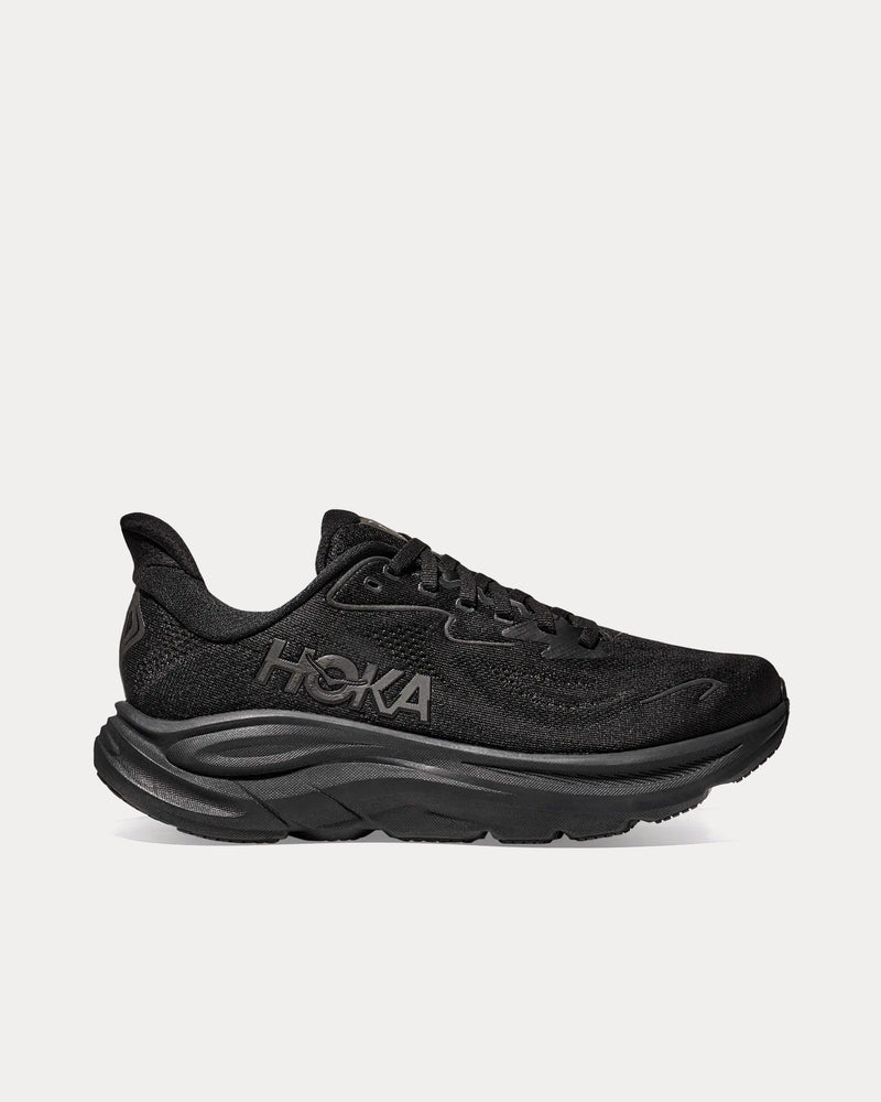 Hoka Clifton 10 Black / Black Running Shoes - 1