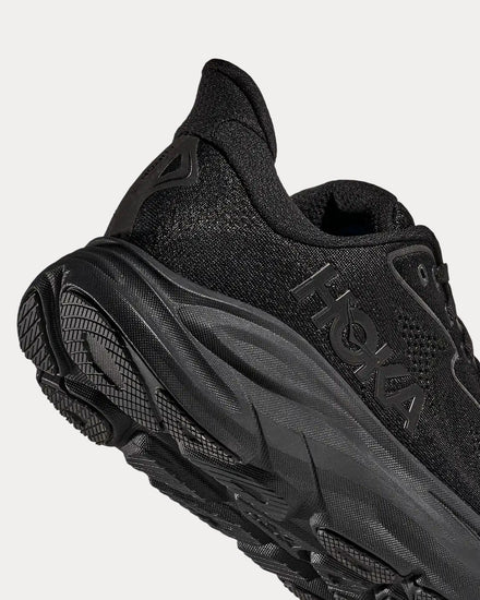 HOKA Clifton 10 Black / Black Running Shoes - 4