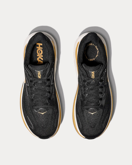 HOKA Clifton 10 Black / Gold Running Shoes - 2