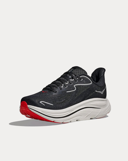 HOKA Clifton 10 Black / Silver Running Shoes - 3