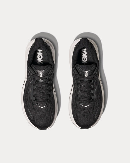 HOKA Clifton 10 Black / White Running Shoes - 2