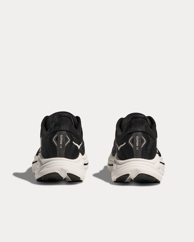 Hoka Clifton 10 Black / White Running Shoes - 3