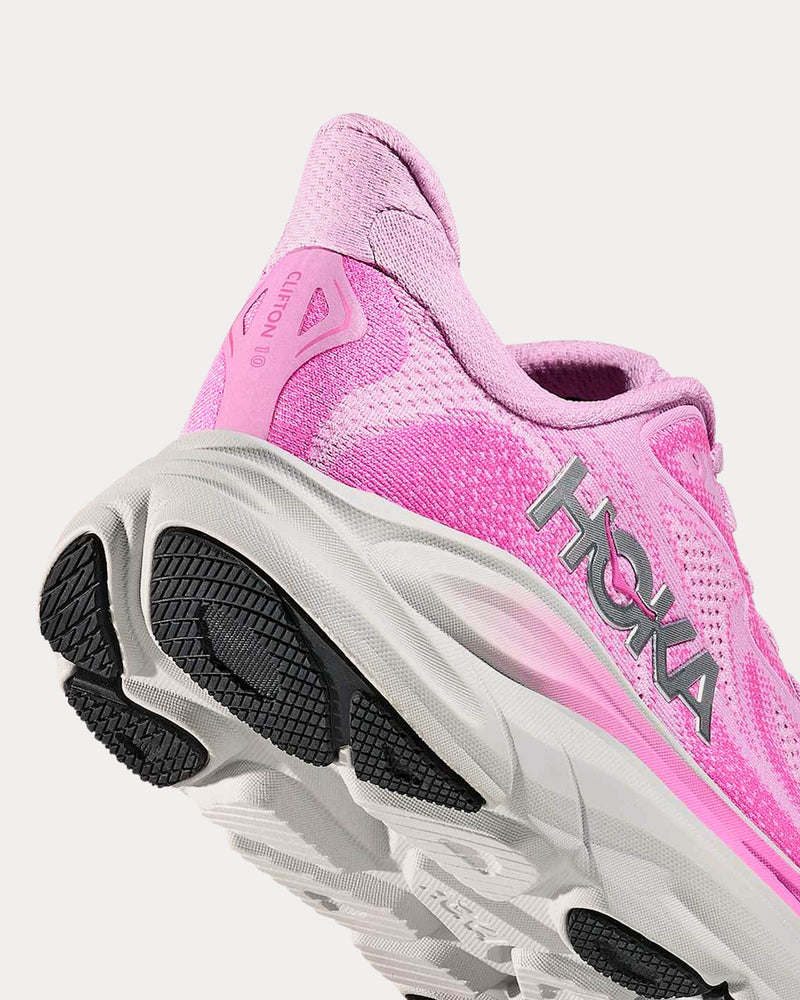 HOKA Clifton 10 Flower Nectar / Neon Fuchsia Running Shoes - 5