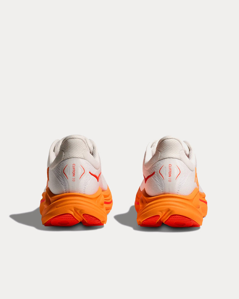 Hoka Clifton 10 Frost / Orange Zest Running Shoes - 3