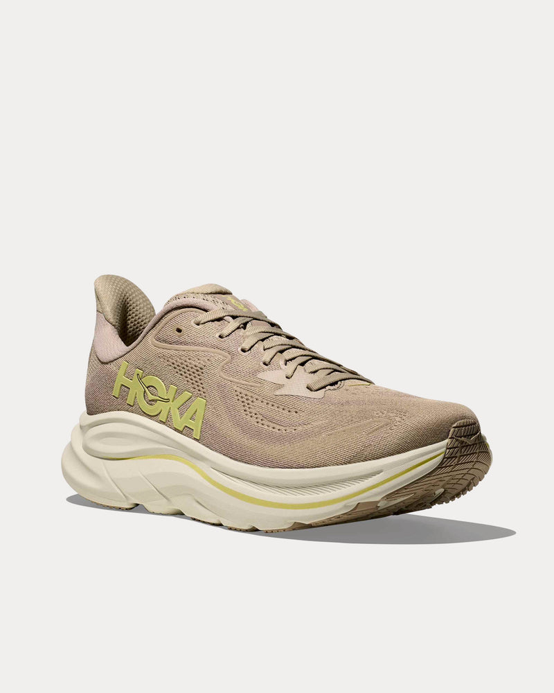 HOKA Clifton 10 Raw Linen / Stone Running Shoes - 3