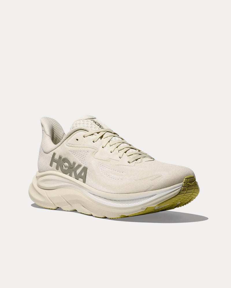 HOKA Clifton 10 Truffle Salt / White Running Shoes - 3