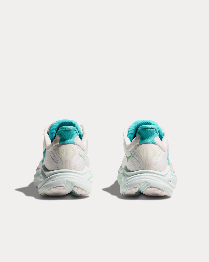 Hoka Clifton 10 White / Cielo Blue Running Shoes - 3