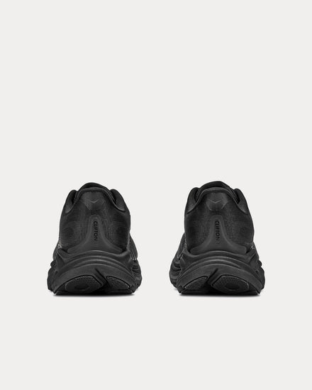 HOKA Clifton 11 Black / Black Running Shoes - 4