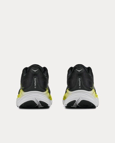 HOKA Clifton 11 Black / Cosmic Grey Running Shoes - 4