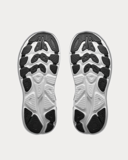 HOKA Clifton 11 Black / White Running Shoes - 5