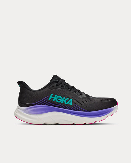 HOKA Clifton 11 Black / Neon Nebula Running Shoes - 1