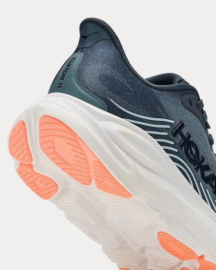 HOKA Clifton 11 Faded Navy / Glimmering Blue Running Shoes - 6