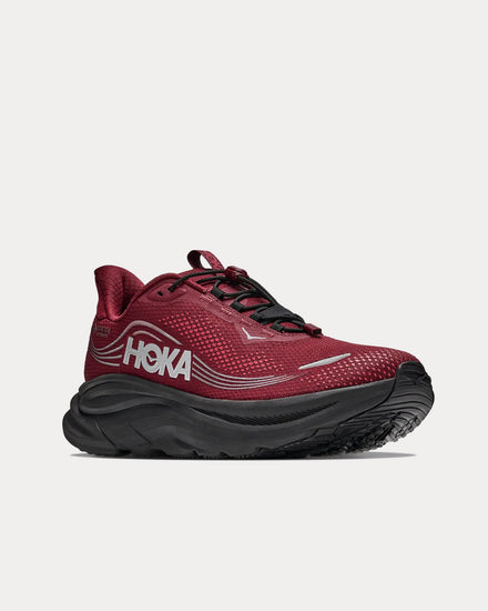 HOKA Clifton 11 GTX Varsity Burgundy / Carbon Black Running Shoes - 3