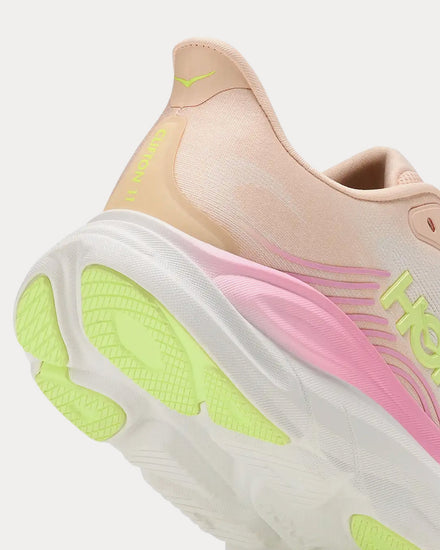 HOKA Clifton 11 Tangerine Glow / White Running Shoes - 6