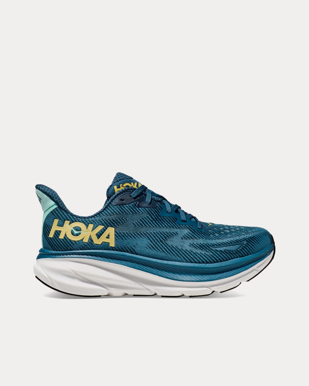 HOKA Men's Clifton Midnight Ocean Blue Steal Running Shoes