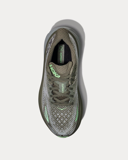 HOKA Clifton 9 Olive Haze / Mercury Running Shoes - 2