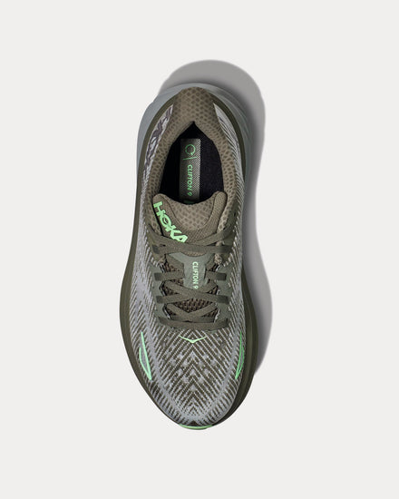 HOKA Clifton 9 Olive Haze / Mercury Running Shoes - 2