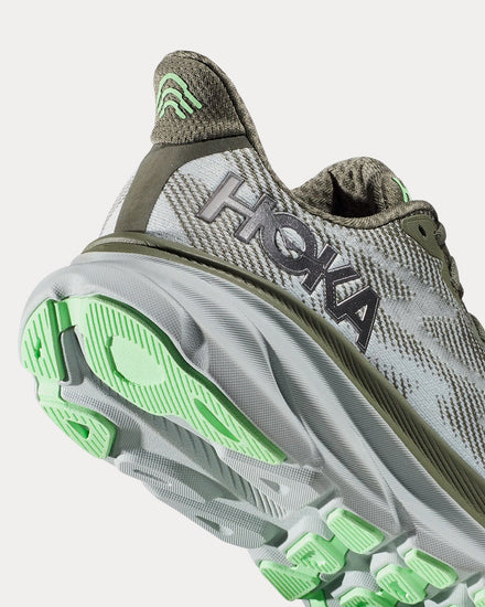 HOKA Clifton 9 Olive Haze / Mercury Running Shoes - 3